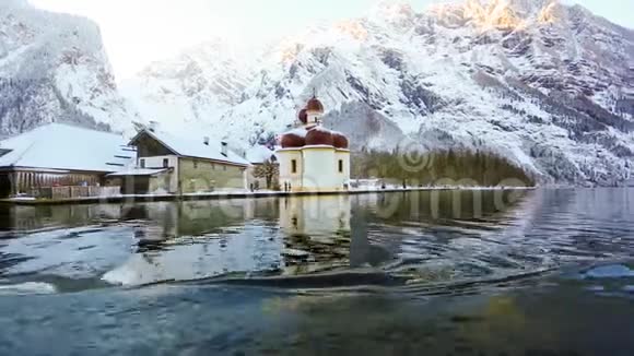 冬天的雪巴伐利亚德国视频的预览图