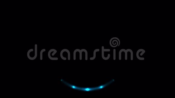 发光的蓝色霓虹灯装车等待圈视频动画视频的预览图