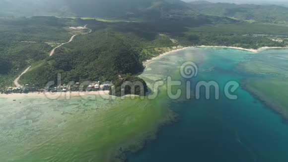 有海滩和大海的海景菲律宾吕宋视频的预览图