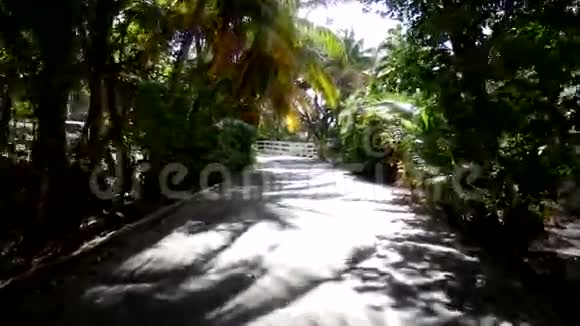 一个风景优美的车道穿过贝基亚的迎风面视频的预览图