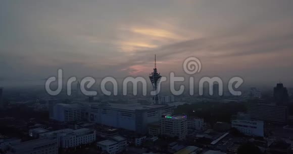 美丽的日出在阿洛尔塞塔尔马来西亚AlorSetar的历史观视频的预览图