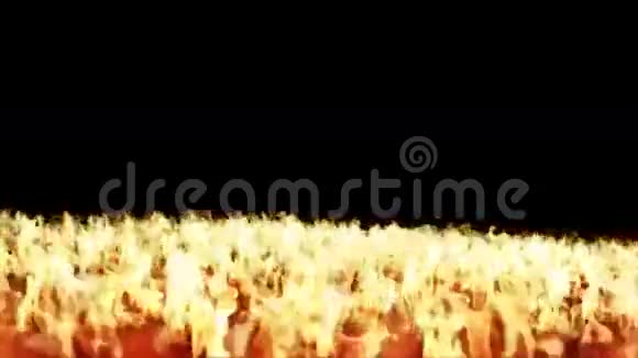 火苗地板燃烧相机飞行库存镜头视频的预览图