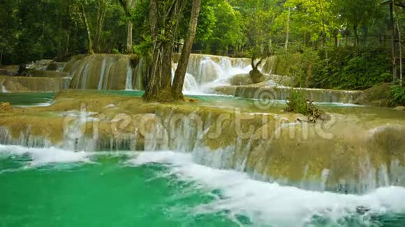 老挝库昂寺瀑布视频的预览图