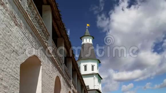 俄罗斯莫斯科地区的复活寺新耶路撒冷修道院或新耶路撒冷修道院视频的预览图