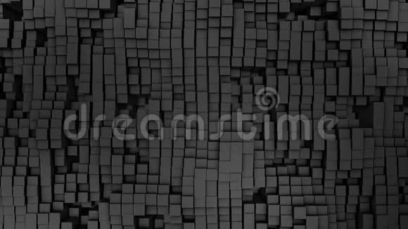 许多黑色方块的数字背景视频的预览图