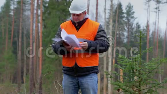 有森林文件的森林工程师视频的预览图