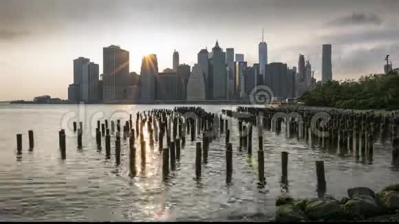 日落前的纽约市视频的预览图