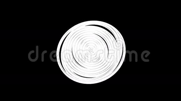 黑底白线框圆圈抽象视频的预览图