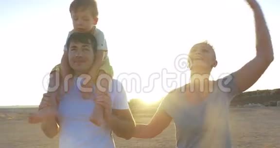 父母和儿子散步视频的预览图