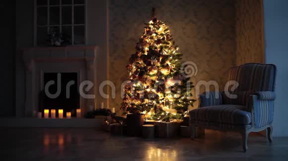 经典的圣诞背景视频的预览图