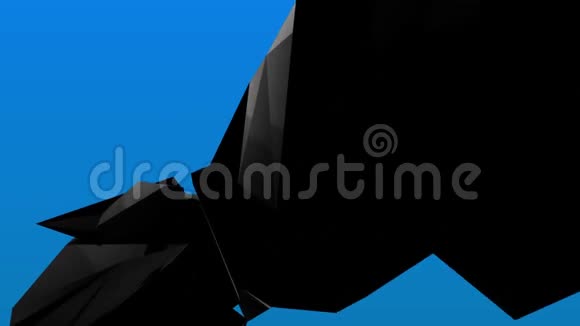 彩色背景3D黑色抽象4k循环材料设计动画视频的预览图
