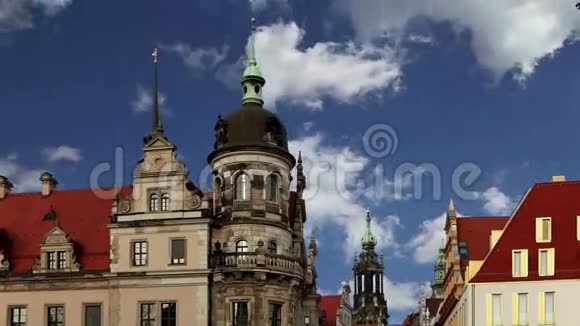 德国德累斯顿地标历史中心的建筑视频的预览图