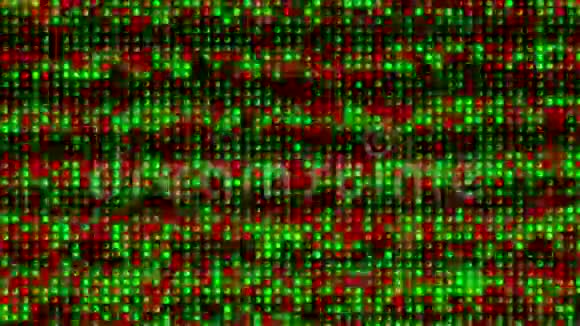 粒子点珠背景霓虹灯扫描大数据技术高科技视频的预览图
