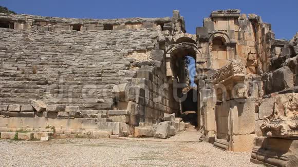 古希腊罗马圆形剧场迈拉老名字土耳其德姆雷视频的预览图