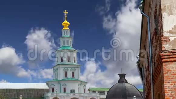 俄罗斯莫斯科地区的复活寺新耶路撒冷修道院或新耶路撒冷修道院视频的预览图