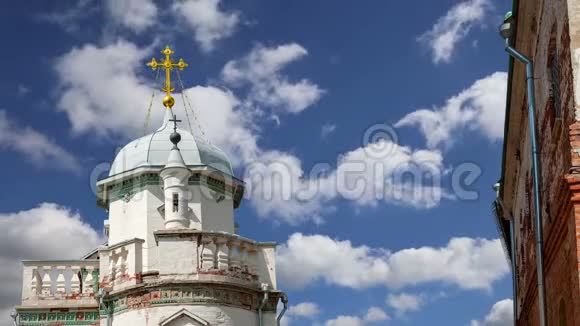 俄罗斯莫斯科地区的复活寺新耶路撒冷修道院或新耶路撒冷修道院视频的预览图