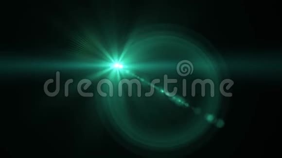闪光褪色移动绿灯标志光学镜头星光耀斑闪亮动画循环背景新品质自然视频的预览图