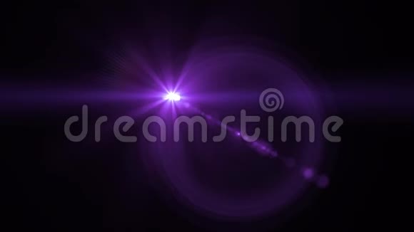 闪光褪色移动紫光标志光学镜头星光耀斑闪亮动画循环背景新品质自然视频的预览图
