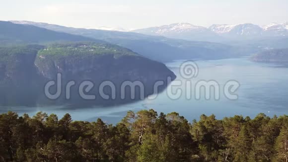 美丽的自然挪威自然景观视频的预览图