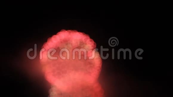 红白相间的烟火球波基视频的预览图