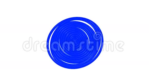 白底蓝线框圆圈抽象视频的预览图