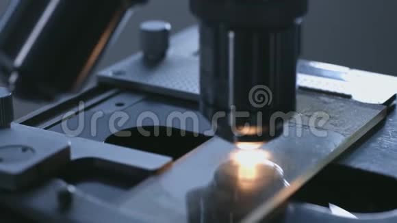 显微镜特写镜头视频的预览图