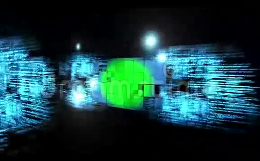 银河背景上的色键视频的预览图