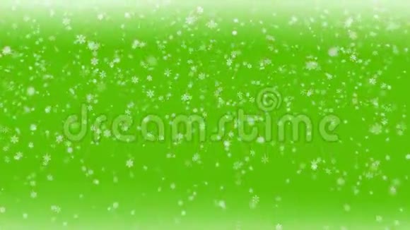 绿色抽象的雪背景视频的预览图