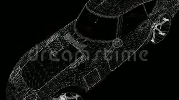 线框跑车动画视频的预览图