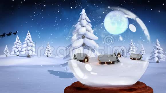 圣诞雪橇视频的预览图