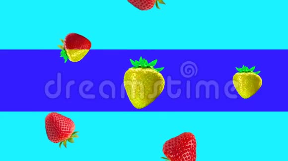 抽象多彩水果动画视频的预览图