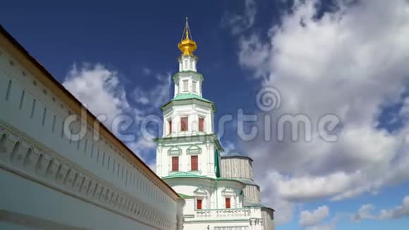 俄罗斯莫斯科地区的复活寺新耶路撒冷修道院或新耶路撒冷修道院视频的预览图