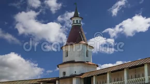 俄罗斯莫斯科地区的复活寺新耶路撒冷修道院或新耶路撒冷修道院视频的预览图