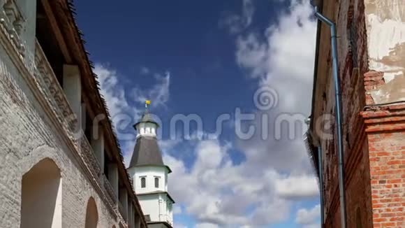 俄罗斯莫斯科地区的复活寺新耶路撒冷修道院或新耶路撒冷修道院视频的预览图