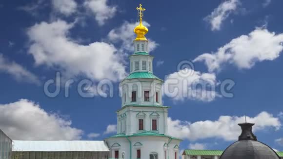 俄罗斯莫斯科地区的复活寺新耶路撒冷修道院或新耶路撒冷修道院视频的预览图