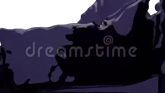 透明紫色液体填充屏幕阿尔法通道高清视频的预览图