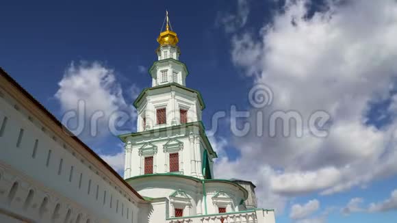 俄罗斯莫斯科地区的复活寺新耶路撒冷修道院或新耶路撒冷修道院视频的预览图