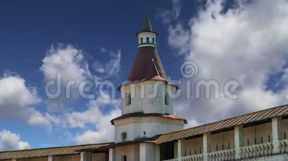 俄罗斯莫斯科地区的复活寺新耶路撒冷修道院或新耶路撒冷修道院视频的预览图