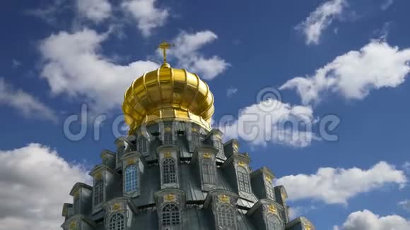 俄罗斯莫斯科地区的复活寺新耶路撒冷修道院或新耶路撒冷修道院视频的预览图