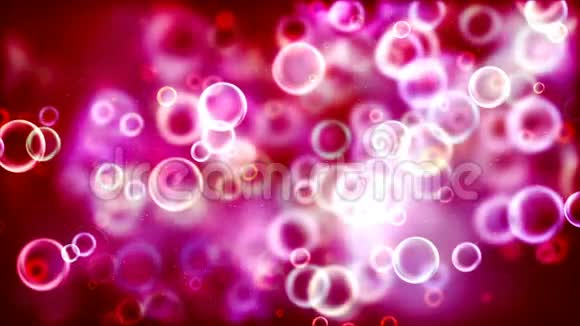 高清循环背景与漂亮的粉红色泡泡视频的预览图