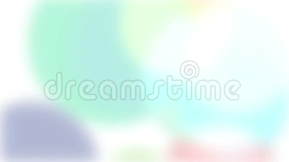 白色背景上模糊的彩色粒子视频的预览图