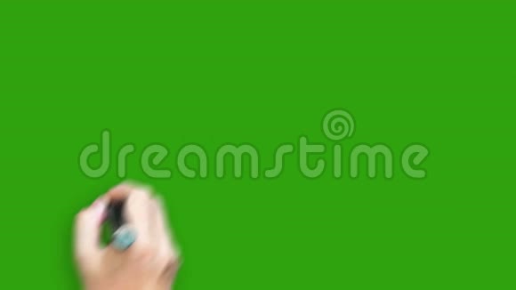 美元用绿色屏幕标记书写视频的预览图
