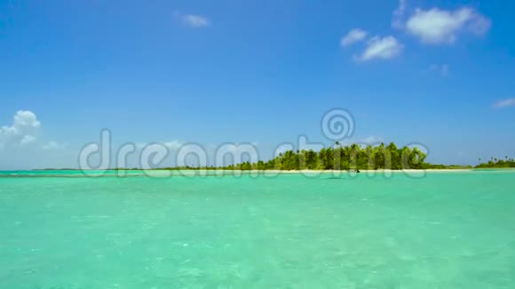 法属波利尼西亚热带岛屿海滩视频的预览图