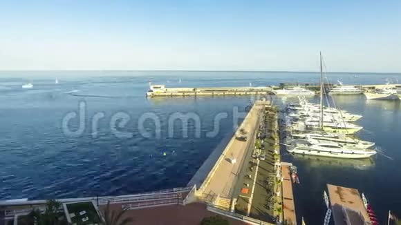 摩纳哥蒙特卡洛海港视频的预览图