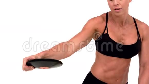 女运动员投掷铁饼视频的预览图