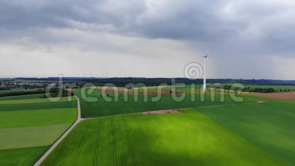 空中飞越农村地区农业视频的预览图