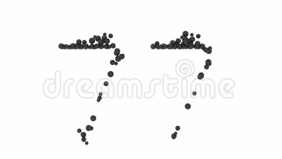 黑色球体形成的观赏数77视频的预览图