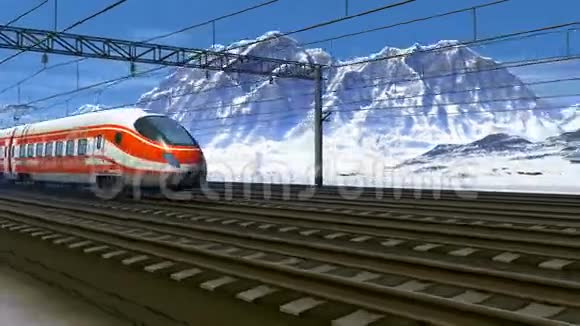 高速列车通过火车站视频的预览图