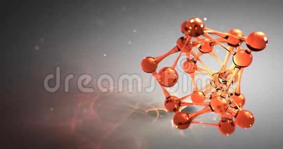 分子或原子纳米研究化学概念无缝循环动画8k4kUHD视频的预览图