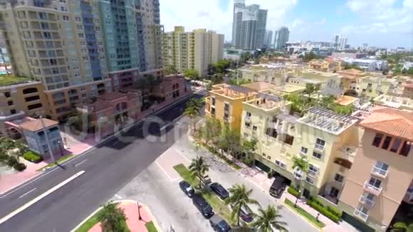 迈阿密海滩游艇俱乐部空中视频视频的预览图